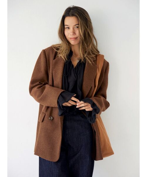 Ungrid（アングリッド）の「メッシュコンビショートブラウス（シャツ/ブラウス・レディース・オフホワイト/ブラック/オレンジ・FREE）」の11枚目の写真