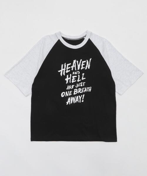 WOND(ウォンド)の「WOND/HEAVENHELLラグランT(Tシャツ/カットソー・レディース・ネイビー/ブラック・FREE)」の12枚目の写真