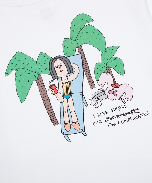 VANS(バンズ)の「RIROO ウィメンズ RABBIT Tシャツ(Tシャツ/カットソー・レディース・ホワイト/ピンク・SMALL/MEDIUM/LARGE/X-SMALL/X-LARGE)」の12枚目の写真