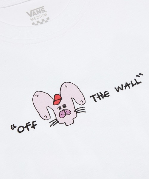 VANS(バンズ)の「RIROO ウィメンズ RABBIT Tシャツ(Tシャツ/カットソー・レディース・ホワイト/ピンク・SMALL/MEDIUM/LARGE/X-SMALL/X-LARGE)」の11枚目の写真