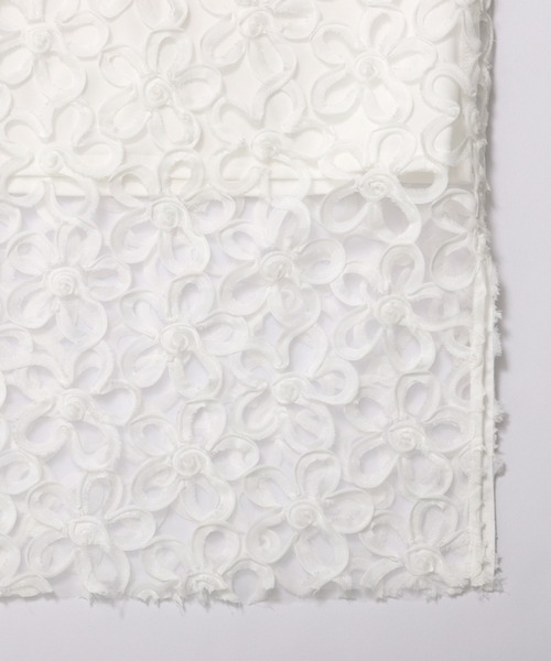 MERAKI（メラキ）の「フラワーチュールスカート（スカート・レディース・ブラック/ホワイト・S/M）」の3枚目の写真