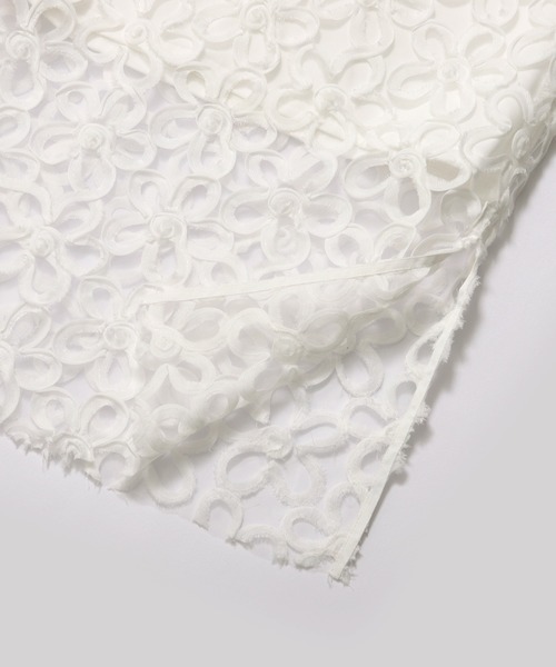MERAKI（メラキ）の「フラワーチュールスカート（スカート・レディース・ブラック/ホワイト・S/M）」の4枚目の写真