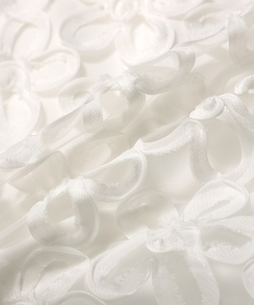 MERAKI（メラキ）の「フラワーチュールスカート（スカート・レディース・ブラック/ホワイト・S/M）」の5枚目の写真