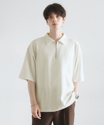 RAGEBLUE | ピグメント加工/ダンボールハーフジップTシャツ(Tシャツ/カットソー)