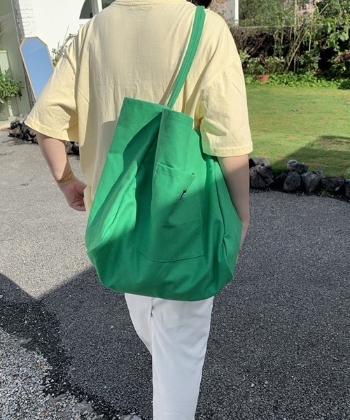 Ressaca（レサーカ）の「ワンポイント刺繍ロゴビッグキャンバストートバッグ（トートバッグ・レディース・イエロー/オレンジ/レッド/ブルー/ホワイト/グリーン/ブラック・FREE）」の22枚目の写真