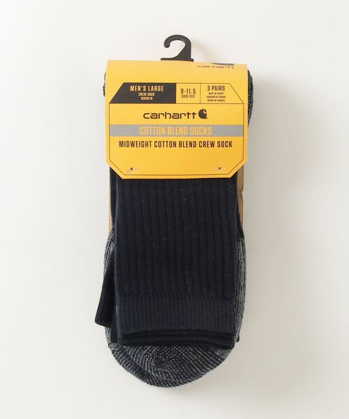 Carhartt(カーハート)の「【T11】【CARHARTT/カーハート】Midweight Cotton Blend Crew Sock 3-Pack(ソックス/靴下・メンズ・ホワイト/ネイビー/グレー/ブラック/カーキ・LARGE/MEDIUM)」の5枚目の写真