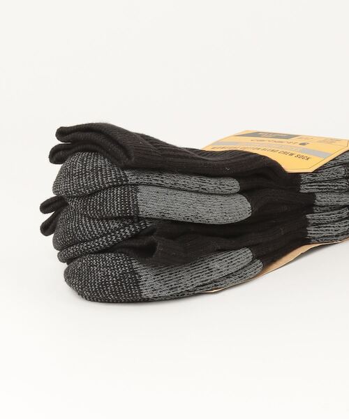 Carhartt(カーハート)の「【T11】【CARHARTT/カーハート】Midweight Cotton Blend Crew Sock 3-Pack(ソックス/靴下・メンズ・ホワイト/ネイビー/グレー/ブラック/カーキ・LARGE/MEDIUM)」の6枚目の写真