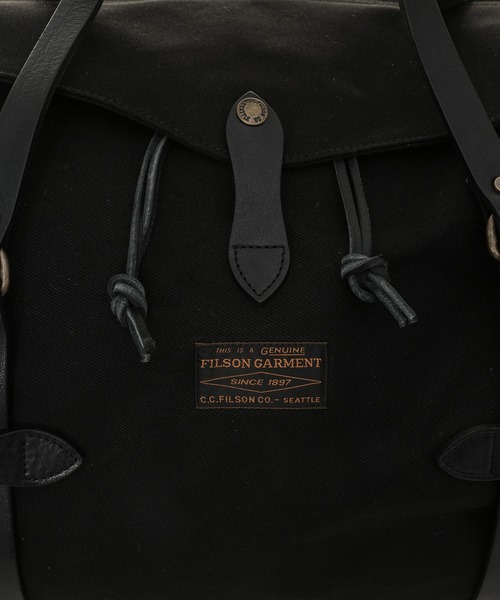 JUNYA WATANABE MAN(ジュンヤワタナベマン)の「「FILSON」 W-NAME COTTON OX DUFFLE BAG(ドラムバッグ・メンズ・ブラック・ONE SIZE)」の9枚目の写真