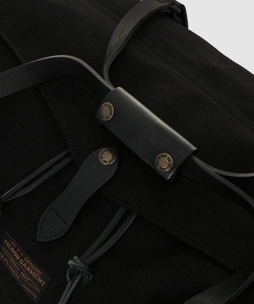 JUNYA WATANABE MAN(ジュンヤワタナベマン)の「「FILSON」 W-NAME COTTON OX DUFFLE BAG(ドラムバッグ・メンズ・ブラック・ONE SIZE)」の10枚目の写真