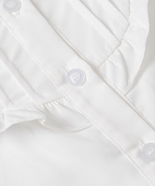 LA POMME petit（ラポミ・プチ）の「Sweet Ruffle Shirt（シャツ/ブラウス・レディース・ホワイト・FREE）」の5枚目の写真