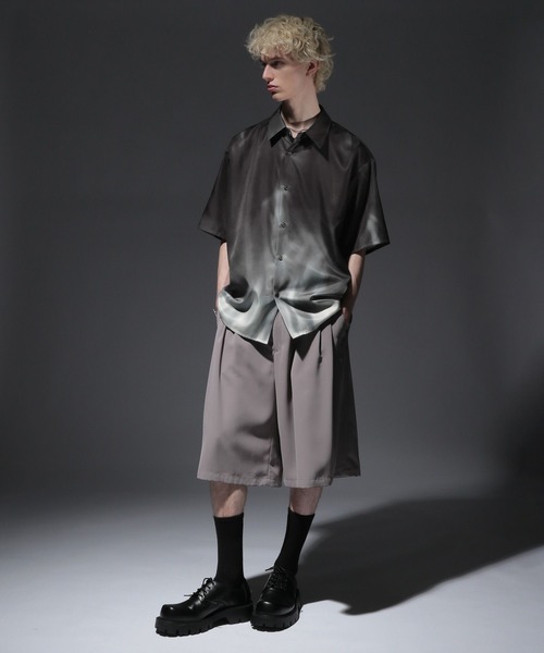 HARE(ハレ)の「REFLECTIONガラシャイニーシャツ(HARE)(シャツ/ブラウス・メンズ・ブラック系その他/ブルー系その他/レッド系その他・FREE)」の6枚目の写真