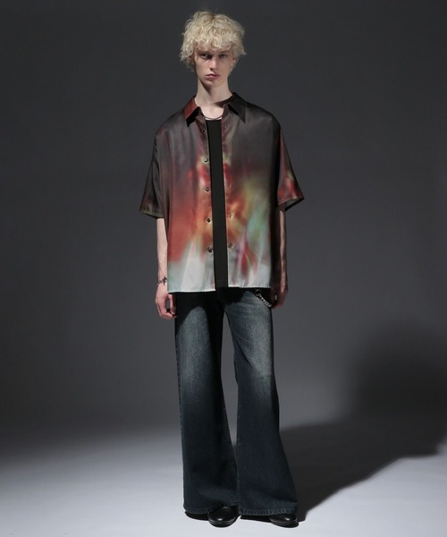 HARE(ハレ)の「REFLECTIONガラシャイニーシャツ(HARE)(シャツ/ブラウス・メンズ・ブラック系その他/ブルー系その他/レッド系その他・FREE)」の10枚目の写真