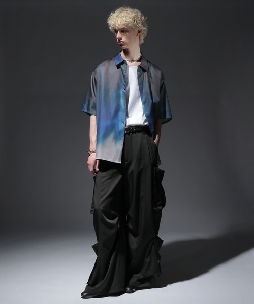 HARE(ハレ)の「REFLECTIONガラシャイニーシャツ(HARE)(シャツ/ブラウス・メンズ・ブラック系その他/ブルー系その他/レッド系その他・FREE)」の17枚目の写真