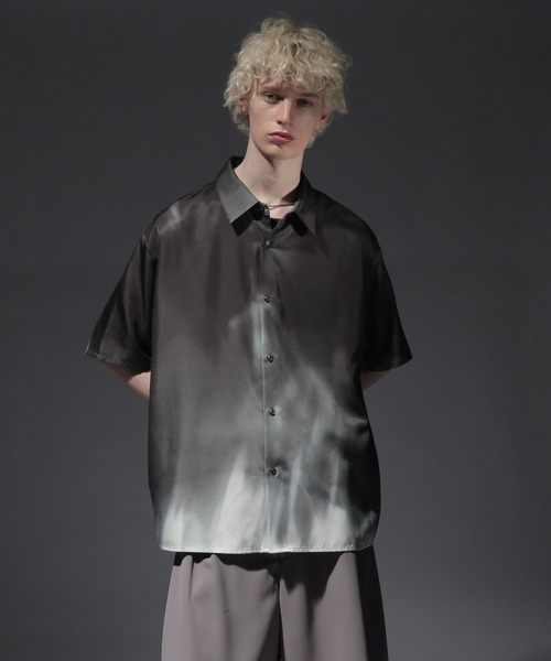 HARE(ハレ)の「REFLECTIONガラシャイニーシャツ(HARE)(シャツ/ブラウス・メンズ・ブラック系その他/ブルー系その他/レッド系その他・FREE)」の20枚目の写真