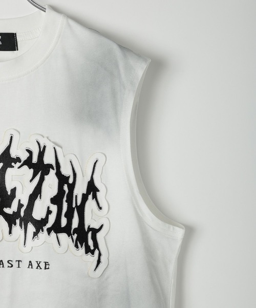 3.3 Field Trip （3.3フィールドトリップ）の「3.3 Field Trip／ゴスロゴルーズノースリーブ（Tシャツ/カットソー・メンズ・ベージュ/ホワイト/ブラック・FREE）」の6枚目の写真