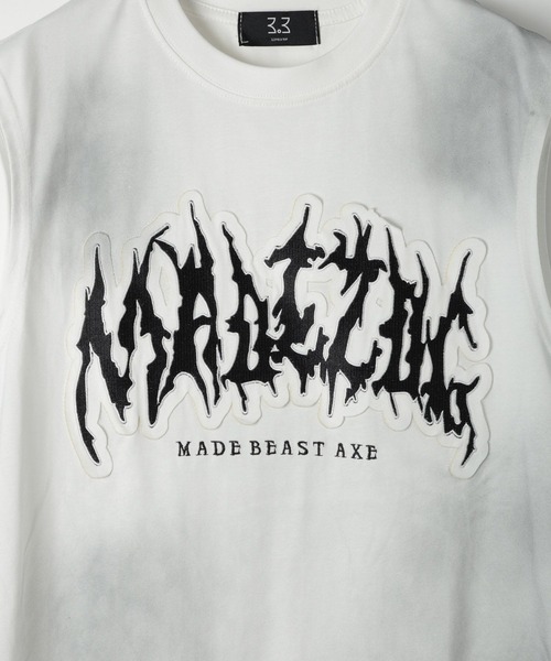 3.3 Field Trip （3.3フィールドトリップ）の「3.3 Field Trip／ゴスロゴルーズノースリーブ（Tシャツ/カットソー・メンズ・ベージュ/ホワイト/ブラック・FREE）」の9枚目の写真