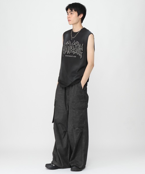 3.3 Field Trip （3.3フィールドトリップ）の「3.3 Field Trip／ゴスロゴルーズノースリーブ（Tシャツ/カットソー・メンズ・ベージュ/ホワイト/ブラック・FREE）」の13枚目の写真