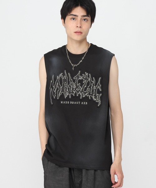 3.3 Field Trip （3.3フィールドトリップ）の「3.3 Field Trip／ゴスロゴルーズノースリーブ（Tシャツ/カットソー・メンズ・ベージュ/ホワイト/ブラック・FREE）」の15枚目の写真