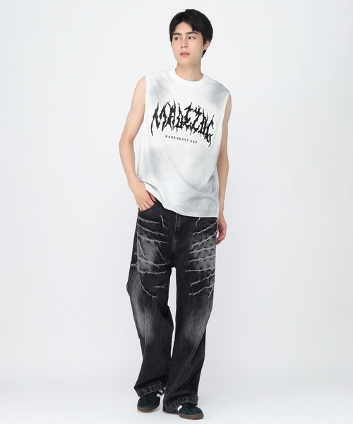 3.3 Field Trip （3.3フィールドトリップ）の「3.3 Field Trip／ゴスロゴルーズノースリーブ（Tシャツ/カットソー・メンズ・ベージュ/ホワイト/ブラック・FREE）」の17枚目の写真