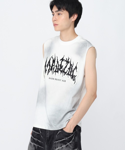 3.3 Field Trip （3.3フィールドトリップ）の「3.3 Field Trip／ゴスロゴルーズノースリーブ（Tシャツ/カットソー・メンズ・ベージュ/ホワイト/ブラック・FREE）」の21枚目の写真