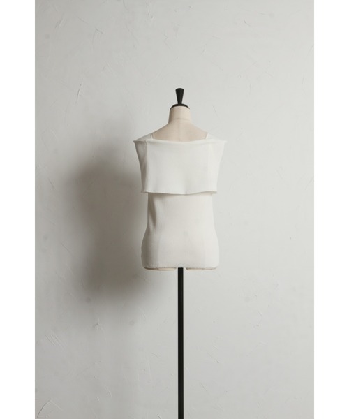 &. NOSTALGIA(アンドドットノスタルジア)の「【ZOZO限定】オフショルノースリニット(ニット/セーター・レディース・ブラック/ブラウン/ホワイト・M)」の22枚目の写真