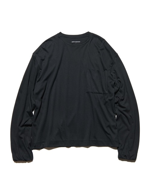 uniform experiment（ユニフォームエクスペリメント）の「IN-SEWING L/S TEE（Tシャツ/カットソー・メンズ・ホワイト/ブラック/ライトブラウン・1/2/3/4）」の5枚目の写真