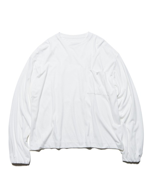 uniform experiment（ユニフォームエクスペリメント）の「IN-SEWING L/S TEE（Tシャツ/カットソー・メンズ・ホワイト/ブラック/ライトブラウン・1/2/3/4）」の11枚目の写真