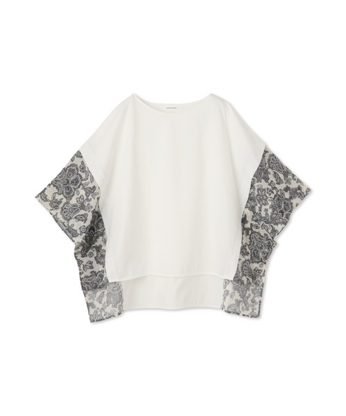 セール】ペイズリー柄ドッキングポンチョTシャツ≪洗濯機で洗える≫（T