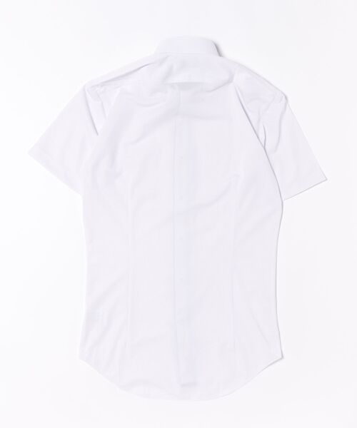 TOKYO SHIRTS(トウキョウシャツ)の「形態安定ノンアイロン ボタンダウン 半袖ストレッチビジネスワイシャツ(ビジネスシャツ・メンズ・パープル・首回り41cm/首回り39cm/首回り37cm/首回り42cm/首回り43cm)」の7枚目の写真