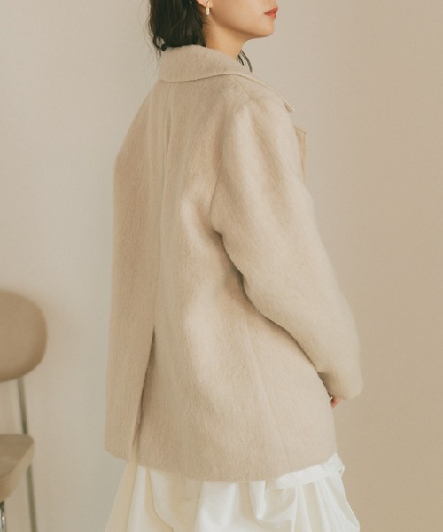 VANNIE U（ヴァニーユー）の「ミックスシャギーテーラードジャケット