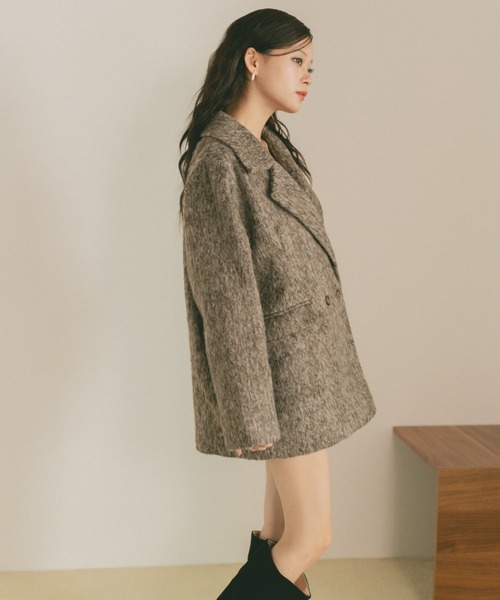 VANNIE U（ヴァニーユー）の「ミックスシャギーテーラードジャケット