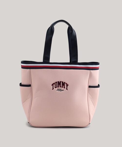 TOMMY HILFIGER（トミーヒルフィガー）の「TOMMY HILFIGER GOLF ラウンドロゴトートバッグ（ショルダーバッグ・メンズ・イエロー/ピンク・FREE）」の2枚目の写真
