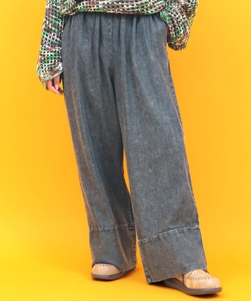 チチカカ（チチカカ）の「Orale! ケミカルデニムパンツ（デニムパンツ・レディース・ブルー/ブラック・FREE）」の2枚目の写真