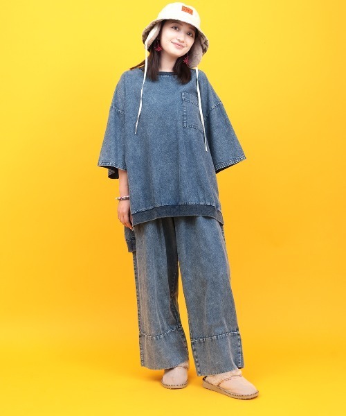 チチカカ（チチカカ）の「Orale! ケミカルデニムパンツ（デニムパンツ・レディース・ブルー/ブラック・FREE）」の11枚目の写真