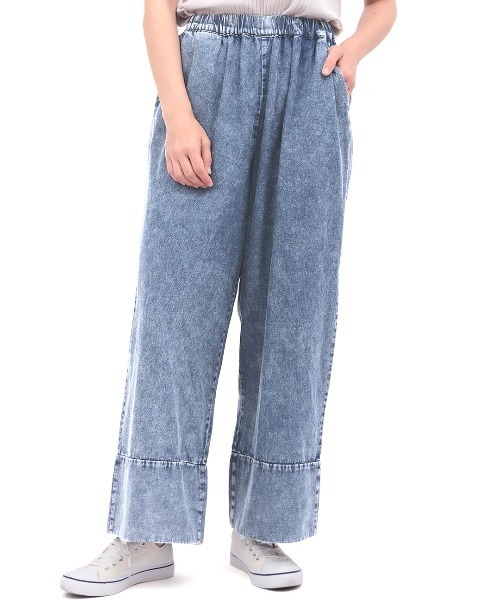 チチカカ（チチカカ）の「Orale! ケミカルデニムパンツ（デニムパンツ・レディース・ブルー/ブラック・FREE）」の6枚目の写真