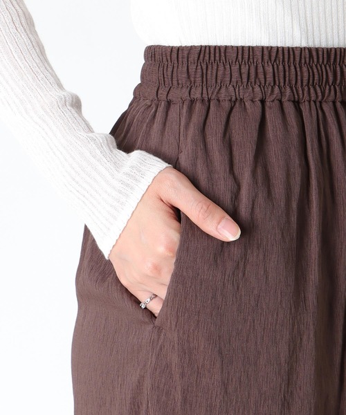 Jines(ジネス)の「麻調シアーボイルイージーパンツ【セットアップ可】(その他パンツ・レディース・ブラック/ブラウン・38)」の17枚目の写真
