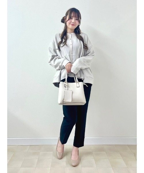 Honeys（ハニーズ）の「【美ージー・ストレッチ・マシンウォッシャブル・イージーケア】美ージーテーパード（股下６３ｃｍ）（スラックス・レディース・ダークベージュ/ヘザーチャコール/グリーン/ブラック/ネイビー/キャメル・SS/3L/LL/L/M/S）」の22枚目の写真