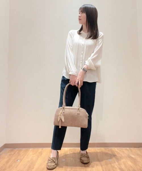 Honeys（ハニーズ）の「【美ージー・ストレッチ・マシンウォッシャブル・イージーケア】美ージーテーパード（股下６３ｃｍ）（スラックス・レディース・ダークベージュ/ヘザーチャコール/グリーン/ブラック/ネイビー/キャメル・SS/3L/LL/L/M/S）」の16枚目の写真