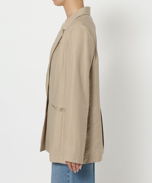 BARNYARDSTORM(バンヤードストーム)の「BARNYARDSTORM / フィラメントツイルジャケット / ハンドウォッシャブル【WEB限定カラー】(テーラードジャケット・レディース・カーキ/ベージュ/ブラック・S/M)」の20枚目の写真