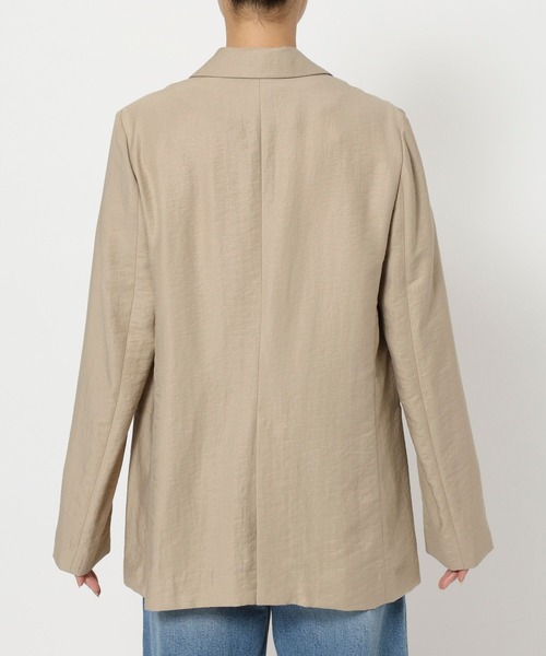 BARNYARDSTORM(バンヤードストーム)の「BARNYARDSTORM / フィラメントツイルジャケット / ハンドウォッシャブル【WEB限定カラー】(テーラードジャケット・レディース・カーキ/ベージュ/ブラック・S/M)」の21枚目の写真