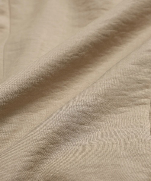 BARNYARDSTORM(バンヤードストーム)の「BARNYARDSTORM / フィラメントツイルジャケット / ハンドウォッシャブル【WEB限定カラー】(テーラードジャケット・レディース・カーキ/ベージュ/ブラック・S/M)」の9枚目の写真