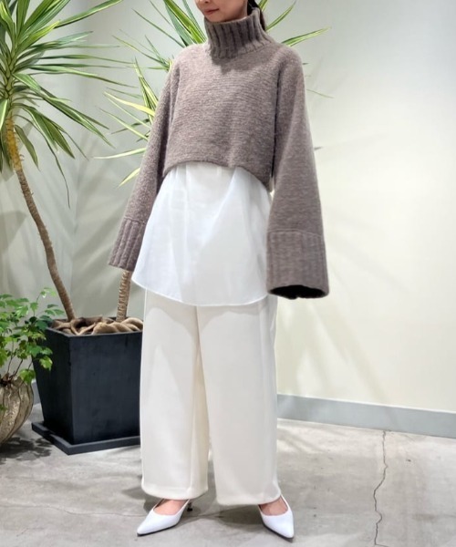LE PHIL（ルフィル）の「トリアセスキューバパンツ（その他パンツ・レディース・ブラック/ホワイト・0/1/00）」の3枚目の写真