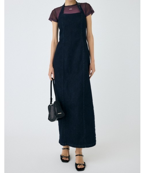 HALTER STRAP DENIM ドレス