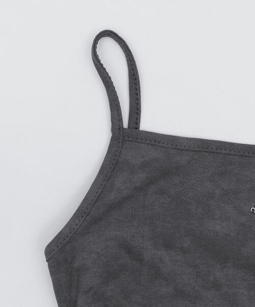 dispark(ディスパーク)の「DISPARK/ブローチ付きフリルキャミワンピ(キャミソール・レディース・グレー/オフホワイト・FREE)」の14枚目の写真