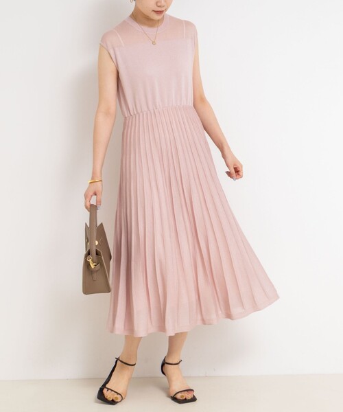 セール】プリーツ風ニットワンピース（ワンピース）｜NOLLEY'S Sophi