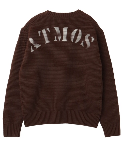 atmos(アトモス)の「atmos Waffle Knit Sweater / アトモス ワッフル ニット セーター(ニット/セーター・メンズ・オフホワイト/ブラウン/チャコール・M/L/XL)」の3枚目の写真