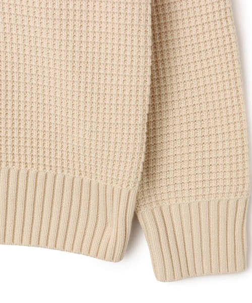 atmos(アトモス)の「atmos Waffle Knit Sweater / アトモス ワッフル ニット セーター(ニット/セーター・メンズ・オフホワイト/ブラウン/チャコール・M/L/XL)」の14枚目の写真