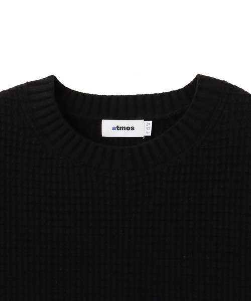 atmos(アトモス)の「atmos Waffle Knit Sweater / アトモス ワッフル ニット セーター(ニット/セーター・メンズ・オフホワイト/ブラウン/チャコール・M/L/XL)」の8枚目の写真