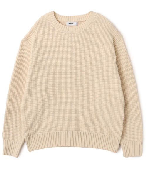 atmos(アトモス)の「atmos Waffle Knit Sweater / アトモス ワッフル ニット セーター(ニット/セーター・メンズ・オフホワイト/ブラウン/チャコール・M/L/XL)」の13枚目の写真