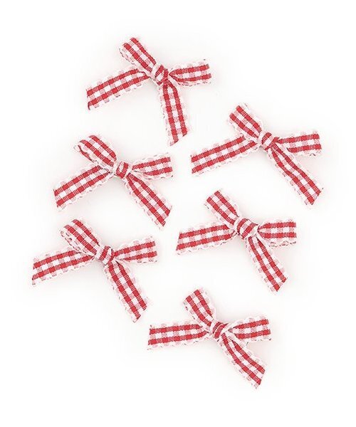 Lycee mine（リセマイン）の「チェックリボンちびヘアクリップ6Pセット（バレッタ/ヘアクリップ・キッズ・ブラック/ベージュ/レッド/ピンク・F）」の7枚目の写真